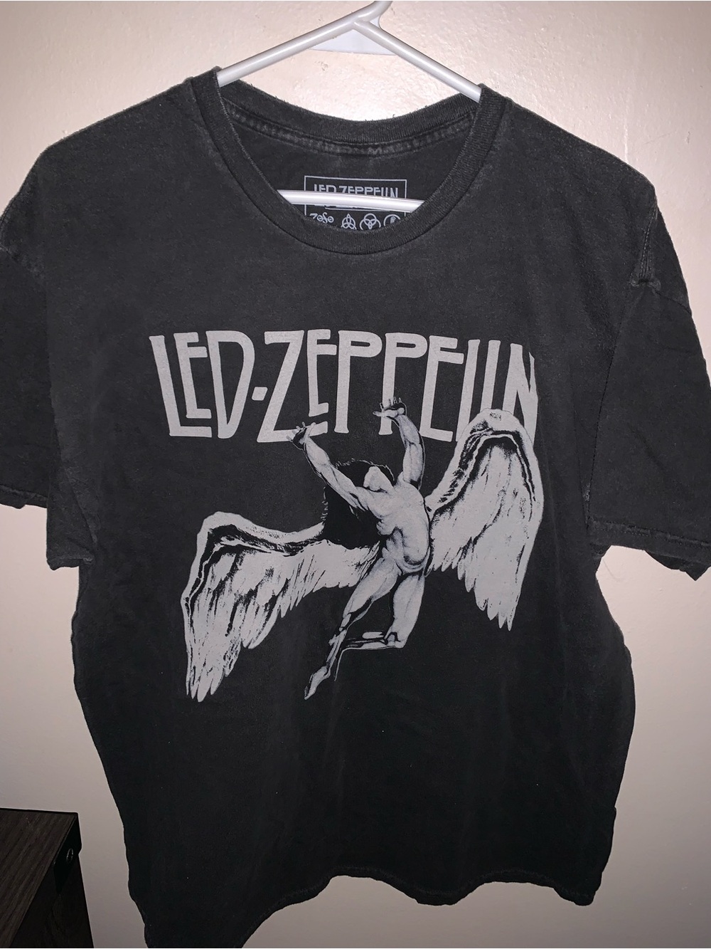 Led Zeppelin Black Short Sleeve Graphic Tee